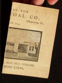 1930s? Service Coal Co. Jeddo Coal Gross Allentown PA  