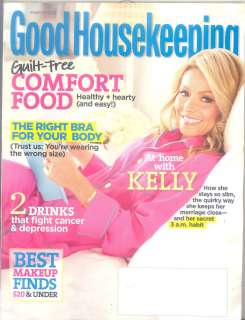 Good Housekeeping Magazine March 2012 Kelly Ripa Recipes Bras Beauty 