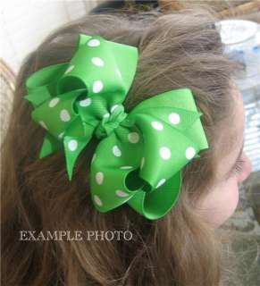 Lot Set of 6 DOUBLE Layered Hair Bows Baby Girls Infant  