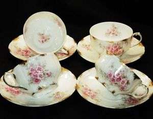 GDA Limoges Haviland Set of 4 simplyTclub Tea cup and saucer  