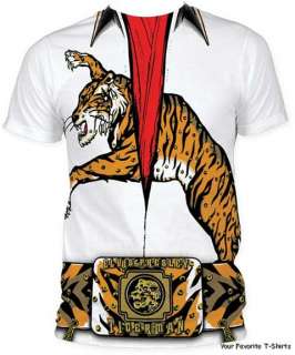 Licensed Elvis Presley Tiger Man Jumpsuit Adult Shirt S 2XL  