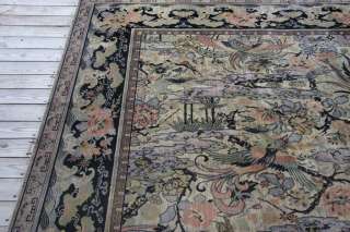 9x12 ANTIQUE BIRD OF PARADISE WHITTALL ANGLO PERSIAN WILTON RUG  