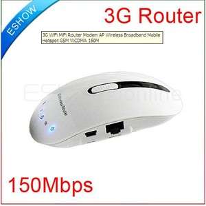  MiFi Router Modem AP Wireless Broadband Mobile Hotspot GSM WCDMA 150M