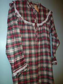 Country Closet 100% Cotton Flannel Nightgown with Pockets  