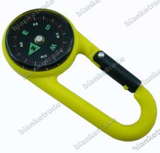 Carabiner Key Compass Hiking Outdoor Travel Blue 03  