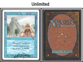Unlimited Ancestral Recall (#25) MtG Magic 1x x1 Blue Rare Power9 P9 