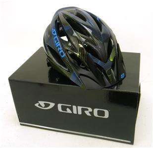 2012 Giro XAR Black/Cyan/Lime Lines Bicycle Helmet   Medium   NEW 