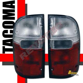95 00 TOYOTA TACOMA RED CLEAR TAIL LIGHTS 96 97 98 99  