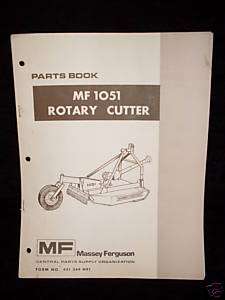 Massey Ferguson 1051 Rotary Cutter Parts Manual  