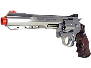 400 FPS Airsoft WG CO2 M702 XL Revolver Pistol Silver  