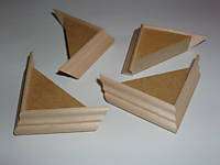 Jewelry Box Craft Supplies Wood Box Clock Feet Set of 4  
