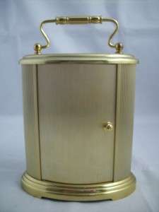 NEAT Danbury Metal Gold Handled Shelf Mantle Clock NICE  