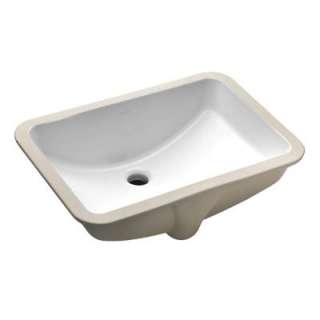 KOHLER Ladena Undercounter Lavatory with Overflow in White K 2214 0 at 