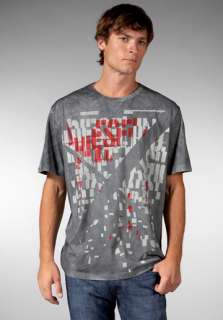DIESEL Trinis Lo T Shirt in Charcoal Heather  