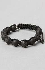 Pangea Life Essentials The Lava Rock & Matte Onyx Bracelet in Black