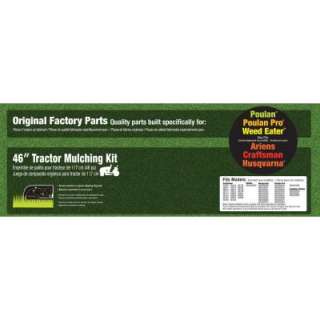 Original Factory Parts 46 in. Tractor Mulch Kit OEM46MK at The Home 