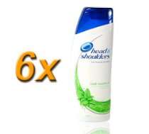 6x head & shoulders Anti  Schuppen Shampoo Cool Menthol / refresh 