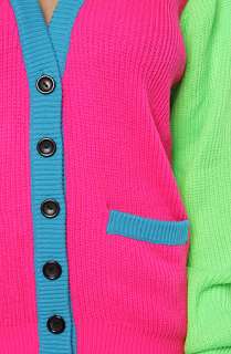 Joyrich The Multi Neon Ribbed Cardigan  Karmaloop   Global 