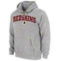 Washington Redskins Grey Classic Arched Mascot Embroidered Hooded 
