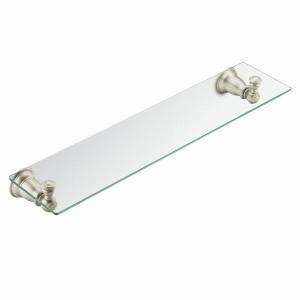 Kingsley Glass Shelf in Brushed Nickel YB5490BN 