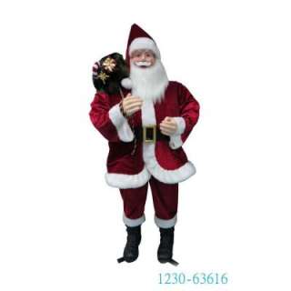   In. Traditional Red Santa With Gift Bag 1230 63616 