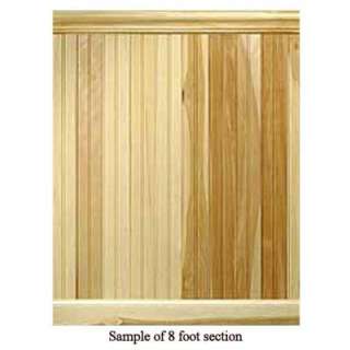 House of Fara 8 Linear ft. Hickory Tongue and Groove Wainscot Paneling 