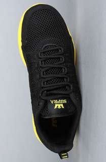 SUPRA The Owen Sneaker in Black Mesh Neon Yellow  Karmaloop 