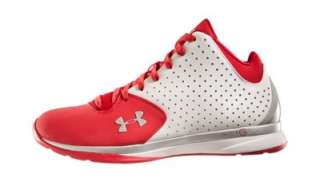 UNDER ARMOUR MENS UA MICRO G THREAT BASKETBALL SHOES 1222925 WHITE RED