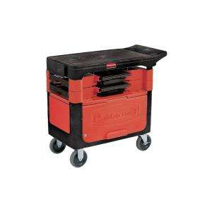 Rubbermaid Commercial Products Trades Cart with Locking Cabinet FG6180 