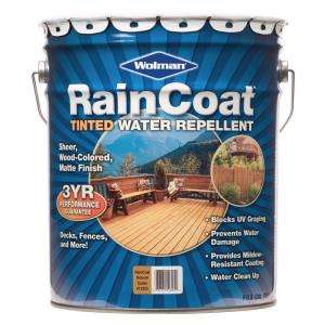 RainCoat Natural Cedar 5 gal. Water Based with Modified Oils Water 