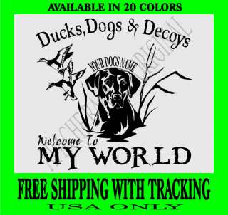 DUCK HUNTING DECAL Lab Dog EXTRA LARGE Goose 1207XL  