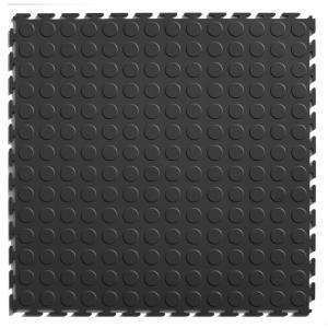 IT tile Coin 20 1/2 in. x 20 1/2 in. Dark Gray Vinyl Interlocking 