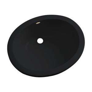 Thermocast Montera Undercounter Bathroom Sink in Black 98099 at The 