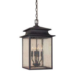 World Imports Sutton Collection Rust 4 Light 12 In. Hanging Lantern 