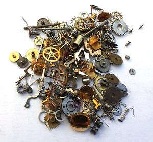Vintage antique Steampunk Watch Parts Pieces TINY gears cogs wheels 