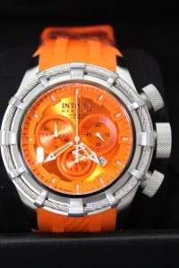 Mens Invicta 1370 Reserve Bolt Orange Swiss Chronograph Watch New 
