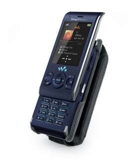 Tuff Grip superflach Leder Tasche Case für Sony Ericsson W595 