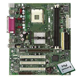 Intel 845PT Socket 478 Motherboard with Intel Pentium 4 2.4GHz & Fan 