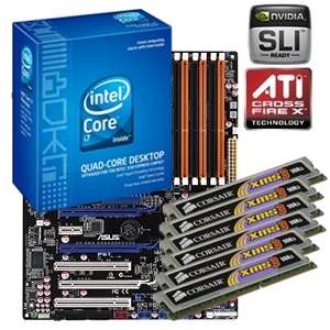 Asus P6T Intel Core i7 Upgrade Bundle   Intel X58 Motherboard, Intel 