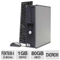 Dell OptiPlex GX520 Desktop PC   Intel Pentium 4 2.8GHz, 1GB DDR2 