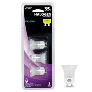 Feit Electric 35 Watt MR16 Frosted Halogen Light Bulb (3 Pack 