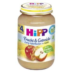 Hipp Zarte Haferflocken in Apfel, 6 er Pack (6 x 190 g)   Bio  