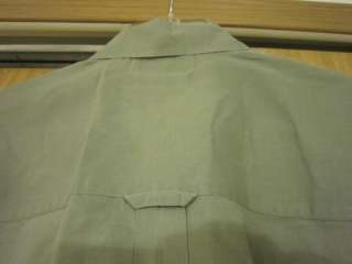 Mens Sage Green Button Front Columbia Short Sleeve Shirt Size XL 