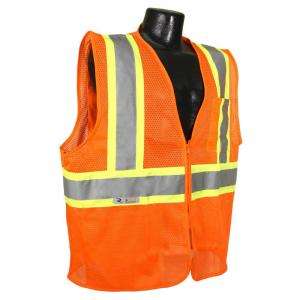 Radians Fire Retardant with Contrast Orange Mesh Medium Safety Vest 