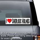 Love Heart Sherlock Holmes   Window Bumper Sticker