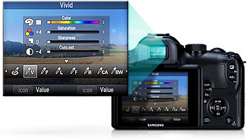 Samsung NX10 Systemkamera (14,6 Megapixel, Bildstabilisation) Kit inkl 