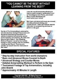 Secrets of Pro Armwrestling DVD   Learn Arm Wrestling  