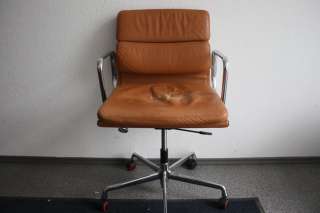 Vitra Charles Eames Chair Soft Pad EA 217 EA217 Leder  