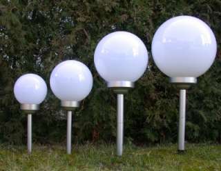   Solarleuchten Kugel in den Größen 15 cm, 20 cm, 25 cm oder 40 cm Ø