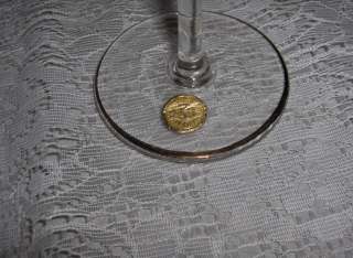   ) and 4 long stem wine glasses (6.75” tall, 6 oz) made in Romania